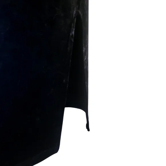 NWT Good American Side Slit Velvet Midi Dress - Picture 7 of 9